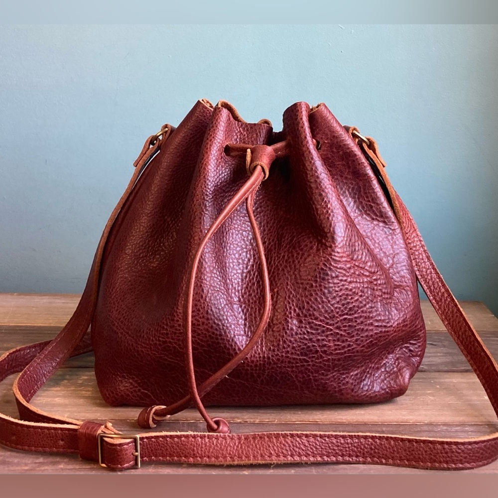 Portland Leather Goods Bucket Bag Nutmeg